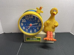 Sesame Street Big Bird Wind-Up Bradley Talking Alarm Clock No Key - Picture 1 of 10