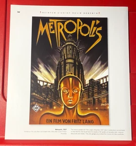 Metropolis Fritz Lang/Brigitte Helm Film/Filmplakat Kunst BILD/DRUCK 9"x 8" - Bild 1 von 3