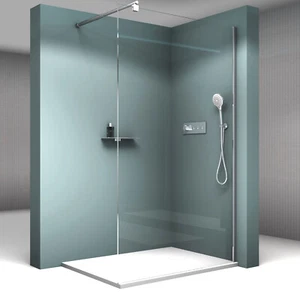 Duschabtrennung Duschwand Dusche NANO Duschkabine Duschtrennwand Walkin ESG 10mm - Bild 1 von 7
