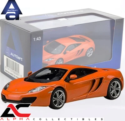 AUTOART 56006 1:43 MCLAREN MP4-12C (METALLIC ORANGE) SUPERCAR DIECAST MODEL CAR  - Image 1 of 2