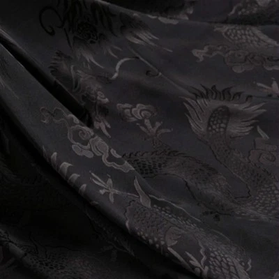 1X1.5M Retro Chinese Brocade Fabric Cloth Dress Satin DIY Costume Dragon Design  - image 1 of 4