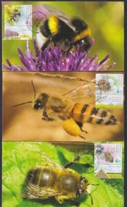 JUDAICA - ISRAELÍ Sc #2256a-c SET II de 3 FDC de DIFERENTES ABEJAS en ISRAEL - Imagen 1 de 1