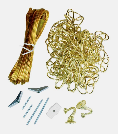 KIT DE LUZ SWAG JANDORF Latón Pulido 15' Cadena 20' Cable con Herrajes 1 paquete 60260 Foto 1 de 1