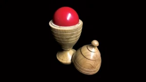 Deluxe Wooden Ball Vase by Merlins Magic - Trick - Picture 1 of 3