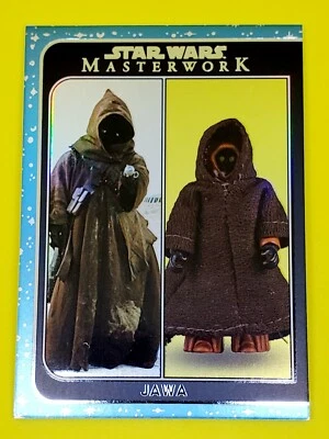 2021 Topps Star Wars Masterwork Out of the Box Rainbow Foil OTB-22 Jawa 80/299 - Image 1 of 3