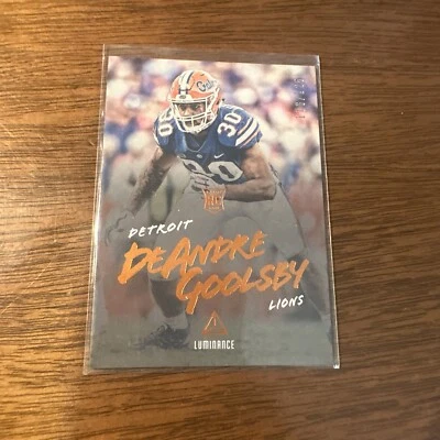 DeAndre Goolsby 2018 Panini Luminance #128 /225 Football Card - Image 1 of 4