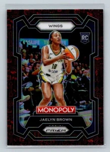2024 Panini Prizm Monopoly WNBA Red Icons RC #15 Jaelyn Brown Dallas Wings - Picture 1 of 2