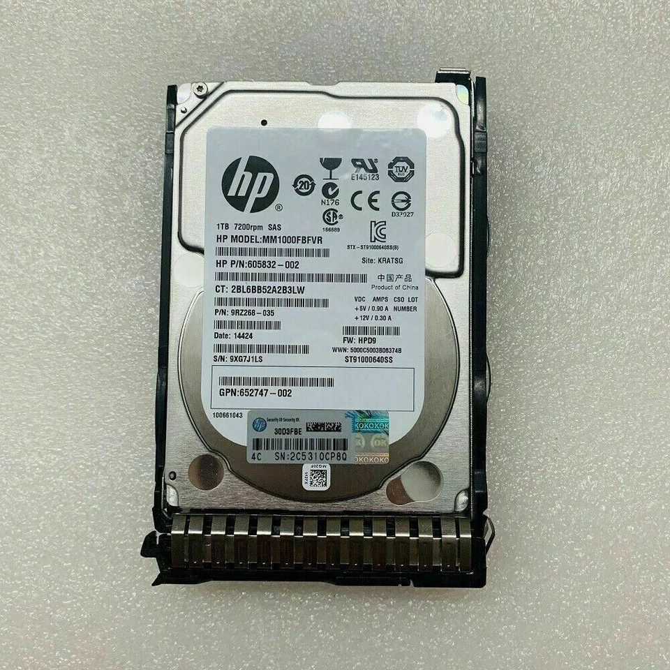 MM1000FBFVR HP 1TB SAS Hard Disk Drive 2.5" 730706-001 605832-002 - Image 1 of 1