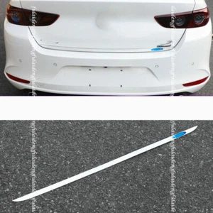 1P For Mazda 3 Axela 2019-22 stainless REAR TRUNK TAIL GATE DOOR LID COVER TRIM - Imagen 1 de 5