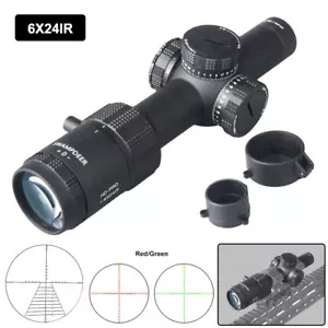 Compact Hunting Rifle Scope HD PRO 1-6X24 IR Tactical Optical Sight Illuminated - Picture 1 of 6