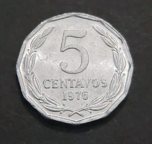 1976  Chile 5 Centavo Coin ( KM .#204a) - Picture 1 of 2