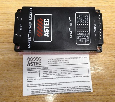 ASTEC AM80M-048L-022F60 AMPSS Power Module 48VDC In 2.2VDC Out 132W Max - Image 1 of 3