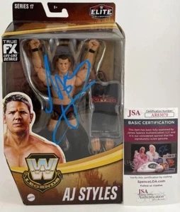 WWE AJ Styles Signed Mattel Legends Elite Wrestling Figure Autograph JSA COA - Picture 1 of 6