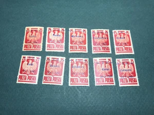 POLAND STAMPS SCOTT # 347-356 - Picture 1 of 2