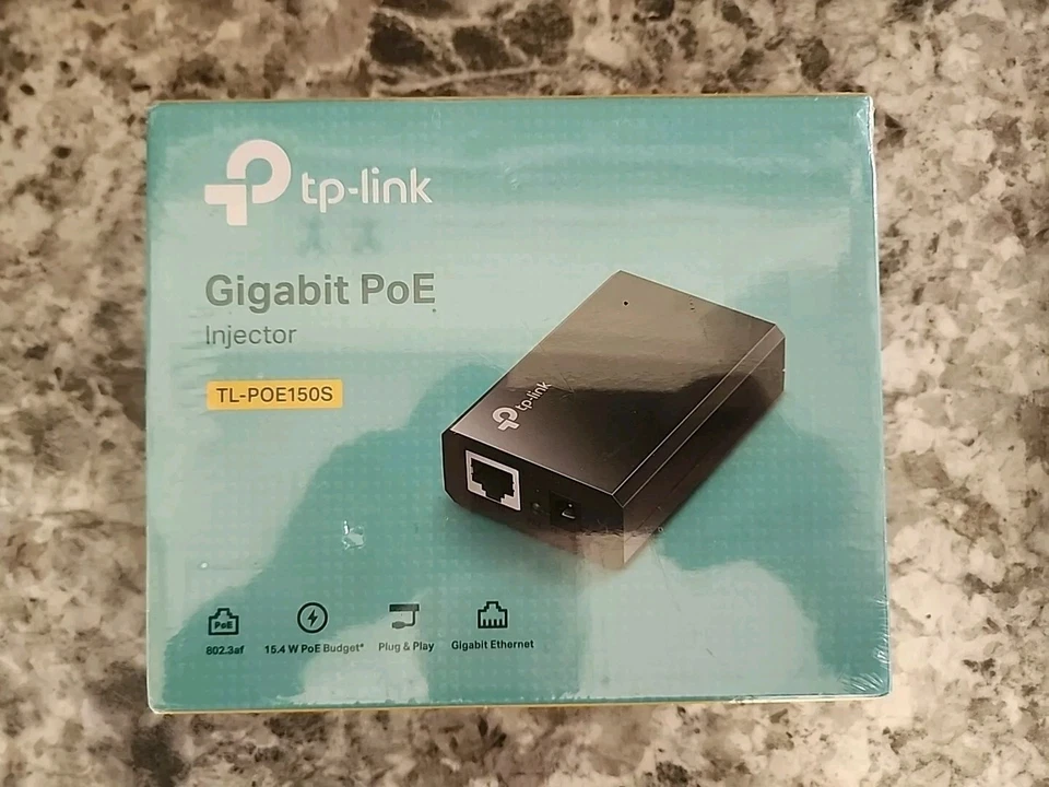 3 TP-LINK TL-PoE150S | TP Link Gigabit PoE Injector, Black  (Factory Sealed-New) - Image 1 of 1