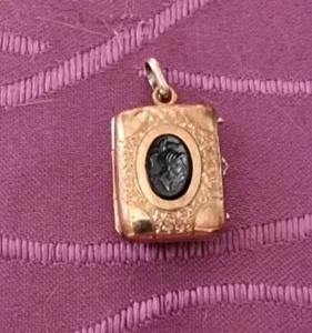 original JUGENDSTIL MEDAILLON Itaglio Achat um1900 Top! - Picture 1 of 5