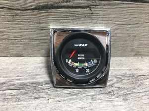 VINTAGE RAC MILEAGE MONITOR 2" VACUUM GAUGE- 0-30 (POOR-DECELERATE). N28-3 - Picture 1 of 3