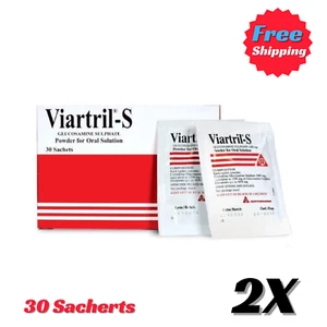 2x Viartril-S Glucosamin 1500 mg 30 Beutel für Gelenkschmerzen Ergänzung kostenloser Versand - Bild 1 von 8