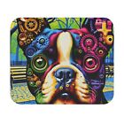 Mouse Pad (Rectangle) Boston Terrier in Pop Art Steampunk Design 1