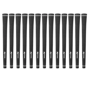 Empuñaduras de golf Karma Velour negras de tamaño mediano paquete de 13 empuñaduras de rendimiento cómodas - Imagen 1 de 7