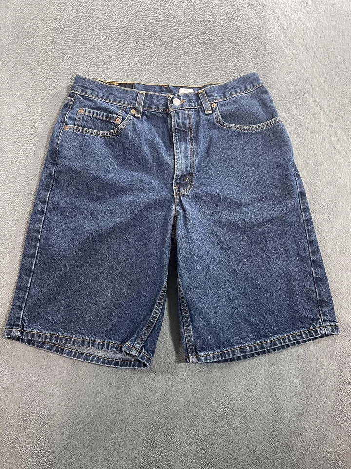 Pantalones Cortos de Jean Levis 550 De Colección Para Hombre 34 Azul Denim Calce Relajado Hecho en EE. UU. Años 90 Foto 1 de 4
