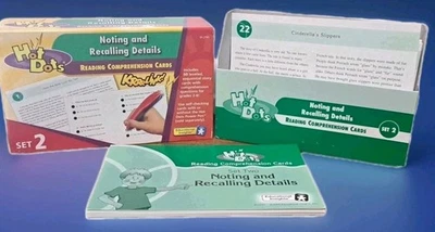 Hot Dots Reading Comprehension Cards Noting Recalling Details Educational Set 2 - Image 1 of 4
