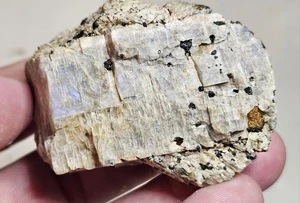 Rare Anorthoclase Twin Crystal - Wisconsin Moonstone - Stettin Complex, WI - Picture 1 of 9