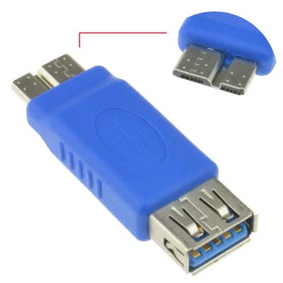 USB 3.0 SuperSpeed A Female to Micro B Male 10 pin Adapter - Image 1 of 4