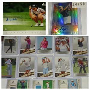 LEAF N. GULBIS/50, SP AUTHENTIC INKSTER AUTO + SORENSTAM LOPEZ PAK KERR CREAMER - Picture 1 of 21