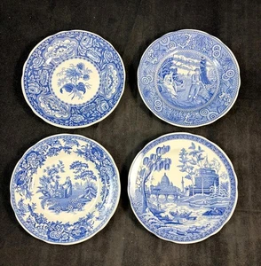 Spode Georgian Collection Blue Room Group of 4 Different Bread and Butter Plates - Picture 1 of 8