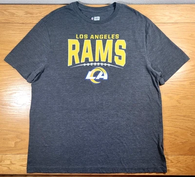 Camiseta Los Angeles Rams Para Hombre XL Gris Dorado Adulto Informal Atlética NFL Fútbol Foto 1 de 4