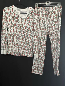 Roberta Roller Rabbit Unisex Holiday Monkey Pajama Set Medium - Picture 1 of 7