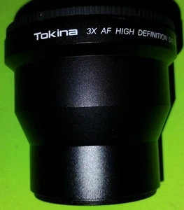 Tokina AF 52mm 3x Telephoto Conversion Lens TOK-3652T Nikon Canon Sony  - Picture 1 of 6