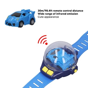 (Blue)Mini Remote Control Car Watch Toys USB Charging Cartoon Cute Wrist EC - Picture 1 of 23