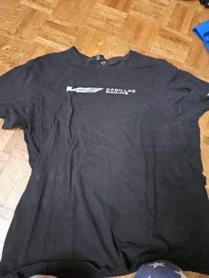 Cadillac Racing T-Shirt The Shape of Wins To Come Black Large 100% Cotton Foto 1 de 3