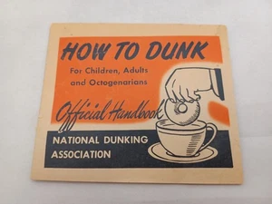 How to Dunk Doughnuts Official Handbook 1947 National Dunking Association - Bild 1 von 6