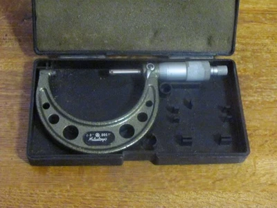 MITUTOYO 103 217 2-3" MICROMETERS 2-3"  .0001 WORKS AS THEY SHOULD - Image 1 of 4