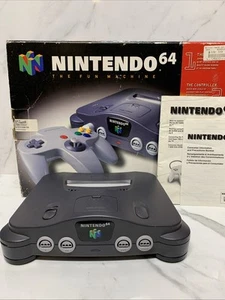 Nintendo 64 N64 con Caja Negra NUS-001 Probada Funcionando SIN MANDO Leer Detalles - Imagen 1 de 24