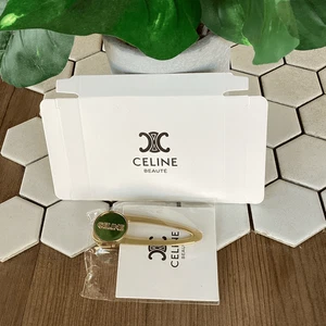 NIB Celine Gold Tone Hair Metal Clip Accessory 3” Snap Hairpin GWP - Picture 1 of 4