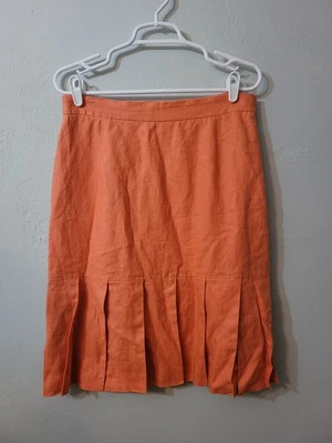 Falda Bloomingdale's 100 % lino talla 14 Foto 1 de 4