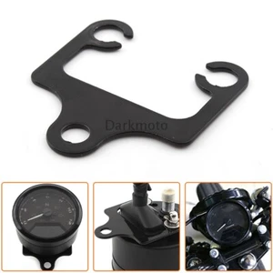 Motorcycle Tachometer Speedometer Gauge Mount Bracket Universal Holder Black Kit - Bild 1 von 11