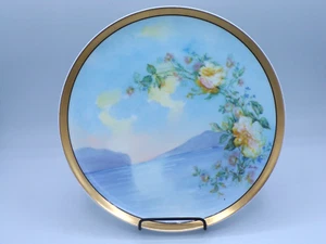 20er Jahre handbemalt Haviland & Co. Teller aus Limoges, Frankreich. Signiert von Berton - Bild 1 von 5