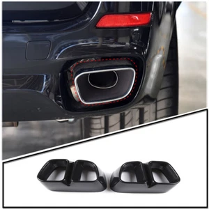 Gloss Black Tail Pipe Throat Cover frame trim For BMW X5 F15 M Sport 2014-2018 - Picture 1 of 7