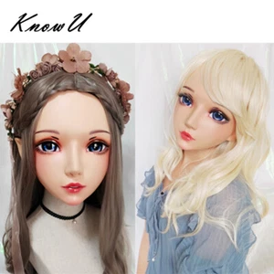 KnowU Kigurumi Cosplay Elf Mask Head Shell BJD Doll Face Cute Sexy Crossdresser - Picture 1 of 11