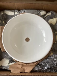 MTI LUNA Bathroom Sink Vessel 16” x 16” in Matte White MTCS721-WH-MT - Picture 1 of 9