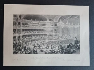 Antique (c.1845) print - Bal Masque at the Opera - Paris - France - Eugene Lami - Picture 1 of 2