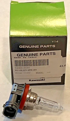 2012-2023 Kawasaki Ninja ZX 14R | 6R новый подлинный OEM 92069-0055 лампа 12V 65W-H9 - Изображение 1 из 4