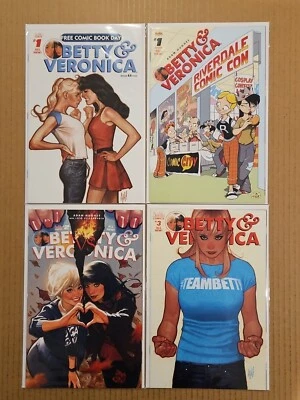 Betty and Veronica #1-3 variante más FCBD lote de 4 Archie 2018 casi nuevo promedio Foto 1 de 3