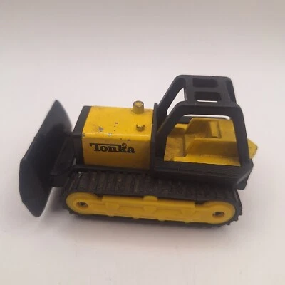 1994 Vintage TONKA Tractor Bulldozer Front Loader  Diecast Plastic Yellow 3.25” - Image 1 of 4