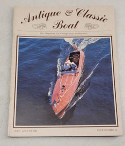 Antique & Classic Boat Magazine July August 1986 Atosis Speedliner Boats Mayea - Picture 1 of 6